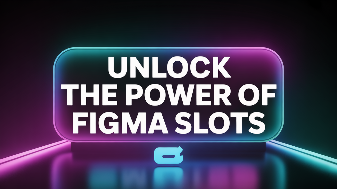 Use slots to build flexible components in Figma